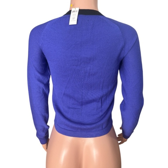 KATE SPADE SATURDAY Women’s Blue and Black Knit Wool Sweater - Picture 3 of 11